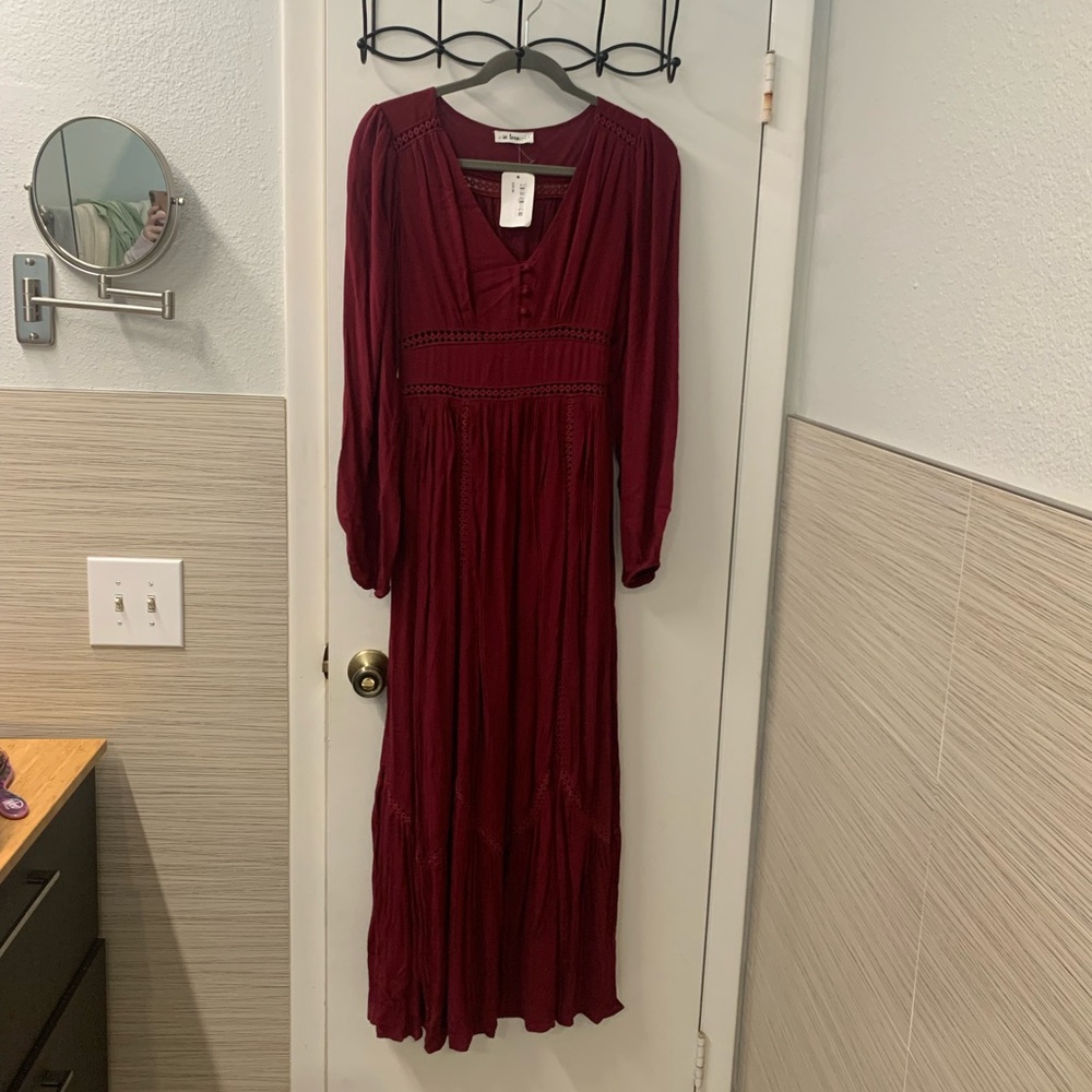 Burgundy Maxi Dress